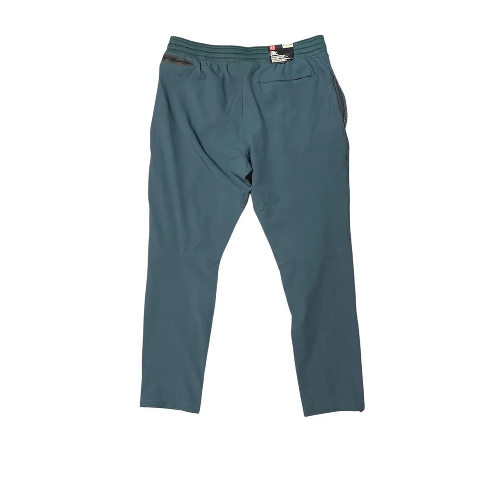 Under Armour Mens Tapered Leg Athletic Training Pants Teal‎ Blue XL NWT - Picture 3 of 10